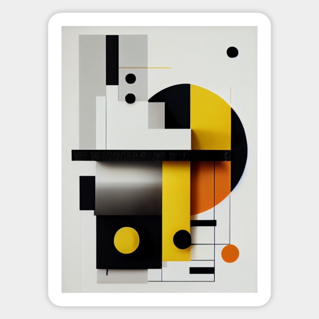 Bauhaus movement artwork Sticker by KOTOdesign